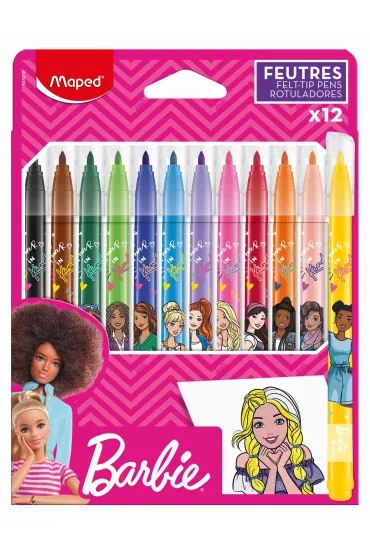 Maped Flamastry Barbie 12 szt