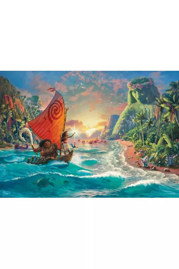 Puzzle 1000 el. Thomas Kinkade, Vaiana: Skarb oceanu G3 - Thomas  Kinkade
