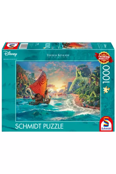 Puzzle 1000 el. Thomas Kinkade, Vaiana: Skarb oceanu G3 - Thomas  Kinkade