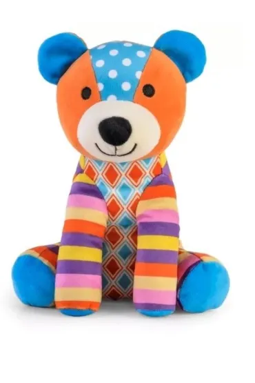 PLUSZAK NIEDZWIEDZ 23CM KOLOROWY SIEDZACY Daffi