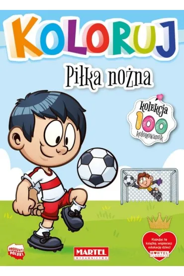 Pi�ka no�na. Koloruj