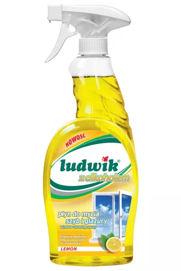 Ludwik P�yn do mycia szyb i glazury z alkoholem Lemon 750 ml