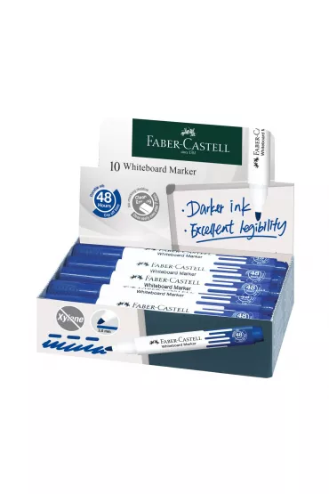 Faber-Castell Marker do tablic suchocieralnych niebieski kocwka okrga