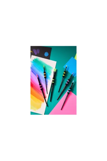 P�dzle szkolne z mi�kkim uchwytem edycja black Faber-Castell blister 6 sztuk