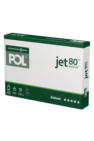 International Paper Papier ksero Pol Jet A4 klasa A 80 gsm 500 kartek