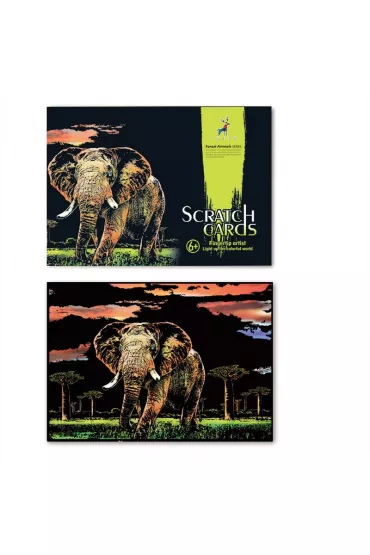 Twoje Hobby Elephant. Magiczna zdrapka - wydrapywanka 40.0 x 28.5 cm