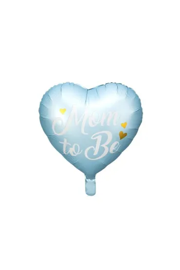 PartyDeco Balon foliowy Mom to Be niebieski 35 cm