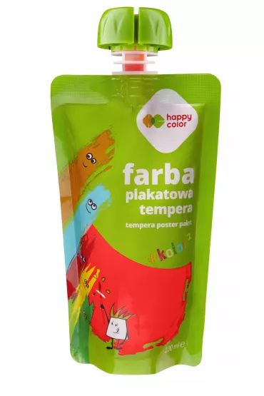 Happy Color Farba plakatowa tempera czerwony 100 ml