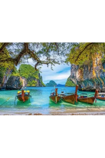 Puzzle 1500 el. Pi�kna zatoka w Tajlandii Castorland
