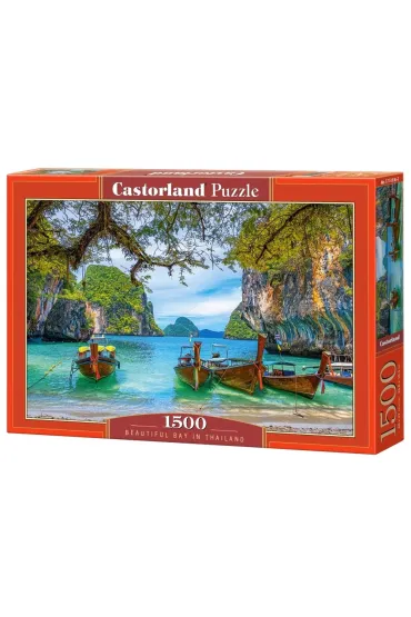 Puzzle 1500 el. Pi�kna zatoka w Tajlandii Castorland