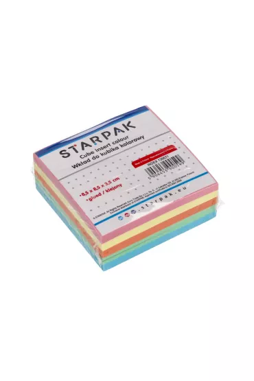 Starpak Wk�ad do kubika kolorowy klejony 85 x 85 mm