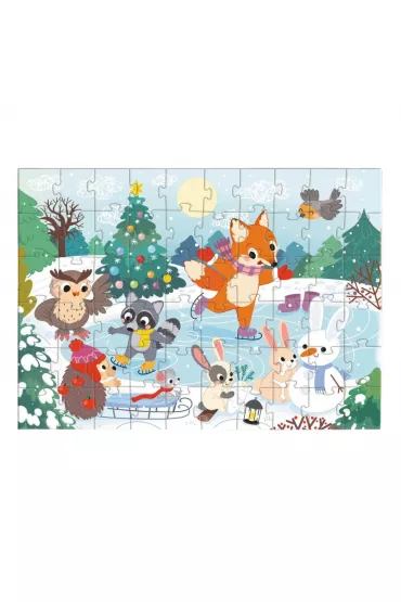 Puzzle 60 el. Pory roku. Zabawa na �y�wach Dodo