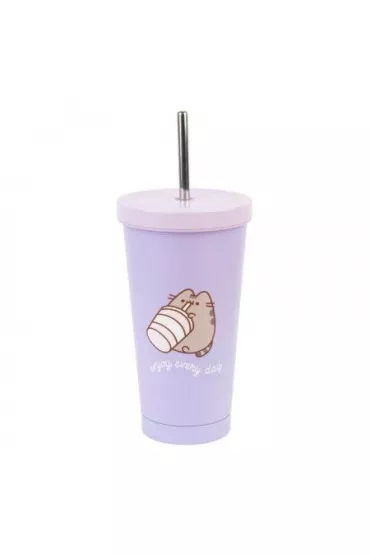 Violet Kubek 500ml Pusheen metalowy z rurk� VM03
