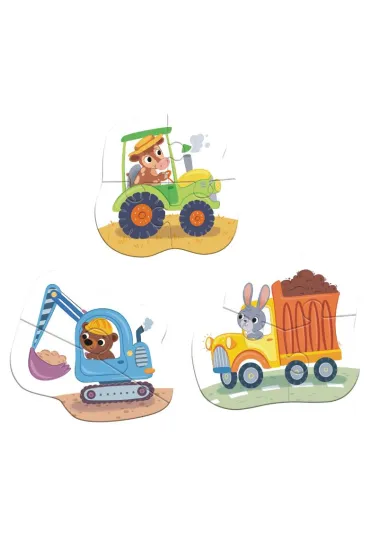 Puzzle 3w1 Transport Maksik