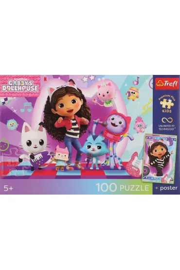 Puzzle 100el Premium Kolorowy koci �wiat TREFL  16551