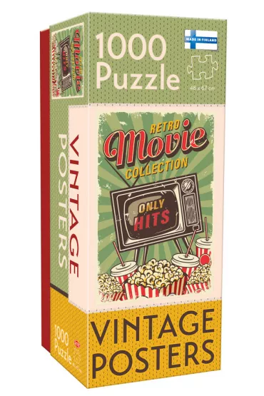 Puzzle 1000 el. Vintage - Retro Movie Collection Tactic