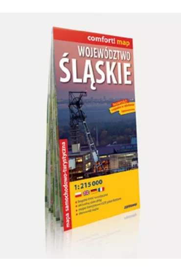 Wojew�dztwo �l�skie laminowana mapa samochodowo-turystyczna
