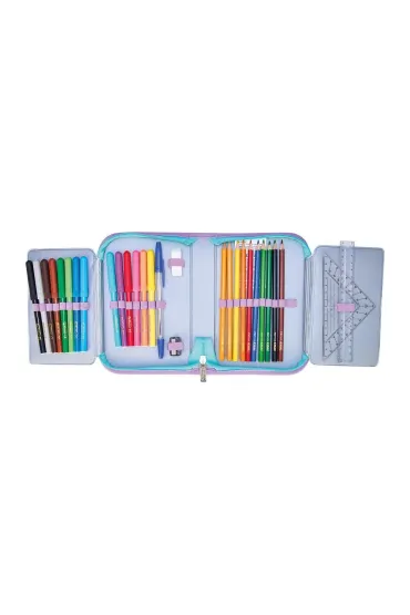 Herlitz Pi�rnik rozk�adany 2 klapki z wyposa�eniem Ocean Lights