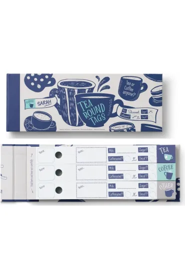 Znaczniki do kawy/herbaty - Tea round tags