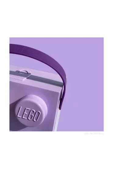 Lunchbox klocek LEGO z r�czk� Fioletowy
