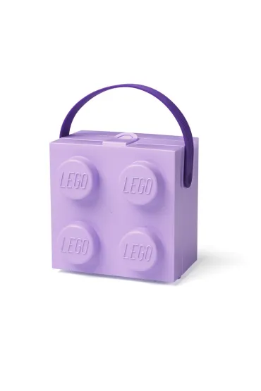 Lunchbox klocek LEGO z r�czk� Fioletowy