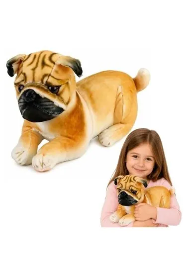 Mops pluszowy 25cm LeanToys