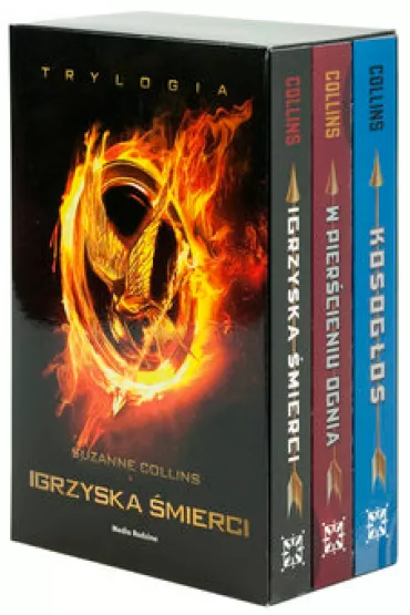 Pakiet Igrzyska �mierci. Tomy 1-3. Igrzyska �mierci, W pier�cieniu ognia, Kosog�os - Suzanne Collins
