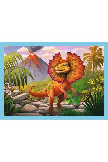 Puzzle 4w1 - Wyj�tkowe dinozaury (12+15+20+24 el.) Trefl