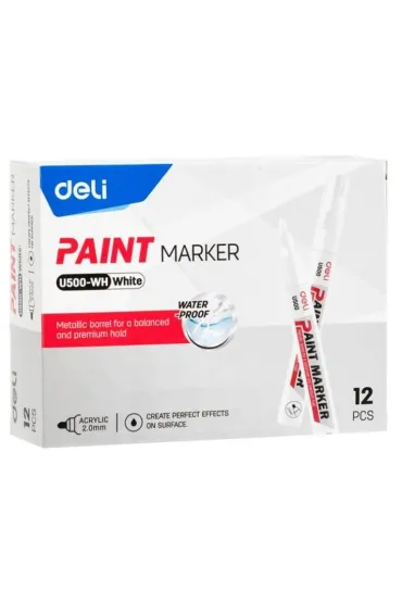 DELI marker olejowy 2mm bia�y
