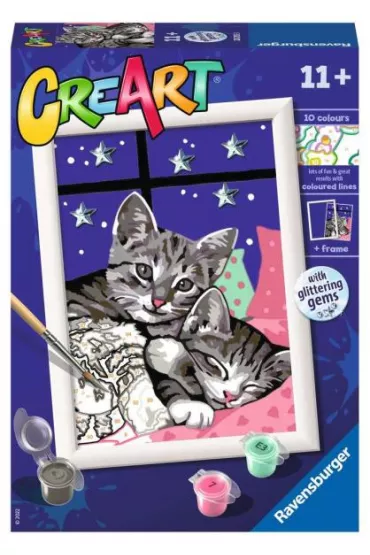 Malowanie po numerach CreArt - S�odkie kociaki Ravensburger