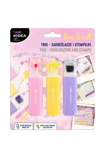 Derform Stempelki-Zakre�lacze 3 szt KIDEA