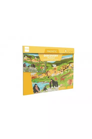 Puzzle magnetyczne i gra 2w1 Sawanna Scratch