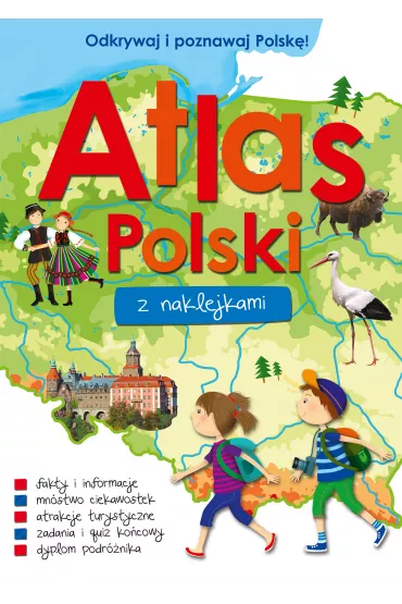 Atlas Polski z naklejkami