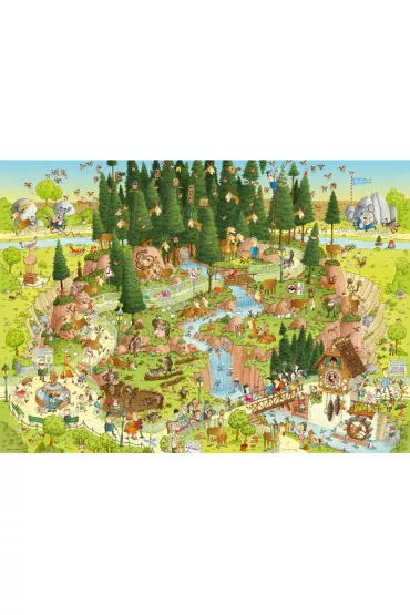 Puzzle 1000 el. Le�ne ZOO Heye