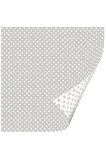 Tassotti Papier do origami 15x15 cm Kropki srebrne 24 ark.
