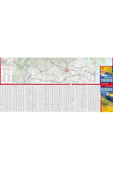 Rumunia i Mo�dawia laminowana mapa samochodowa 1:800 000