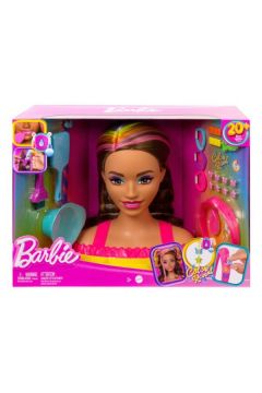 Barbie. Gowa do stylizacji Brzowe wosy HMD80 Mattel