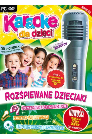 Karaoke Dla Dzieci Rozpiewane Dzieciaki z mikrofonem (PC-DVD)