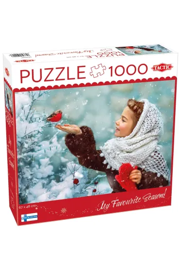 Puzzle 1000 el. Girl with Red Mittens Tactic