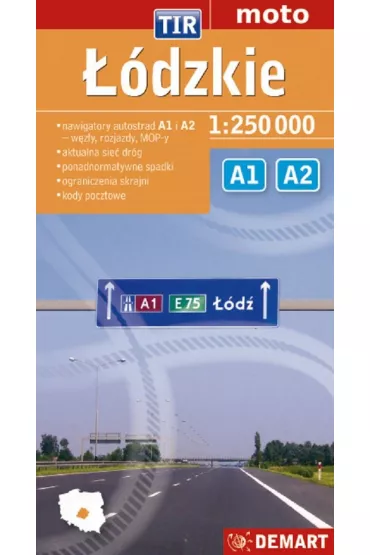 ��dzkie TIR 1:250 000 Mapa dla zawodowc�w