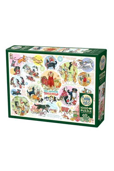 Puzzle 1000 Co my�li pies? 113761 Cobble Hill