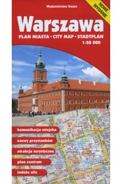 Warszawa. Plan miasta w skali 1:28 000