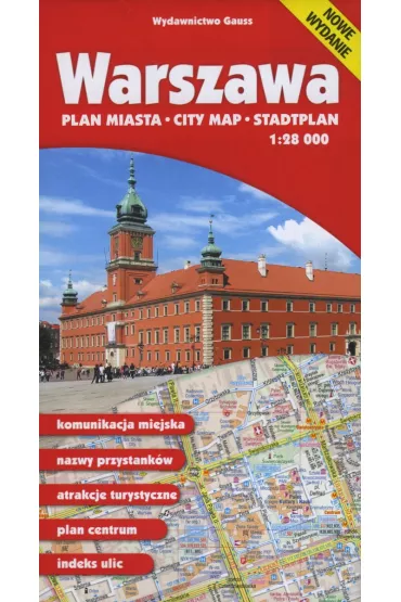 Warszawa. Plan miasta w skali 1:28 000