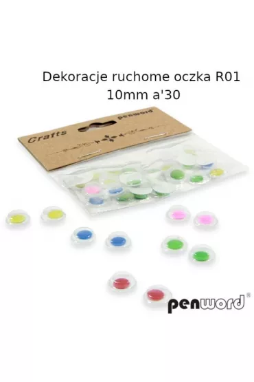 Polsirhurt Dekoracje Ruchome oczka R01 10 mm