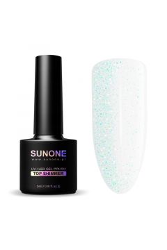 Sunone UV/LED Gel Polish Top Shimmer top hybrydowy z drobinkami 5 ml