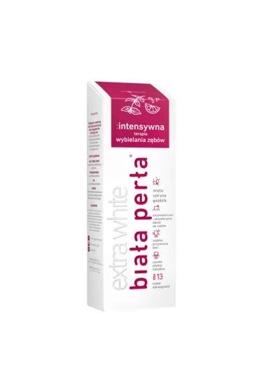 Bia�a Per�a Extra White intensywna terapia wybielania pasta z�b�w 75 ml