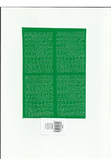 Artdruk Litery samoprzylepne 0,7 cm 8 arkuszy zielony