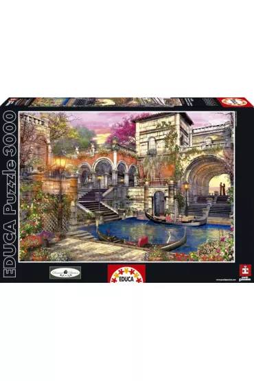 Puzzle 3000 el. Romans w Wenecji Educa