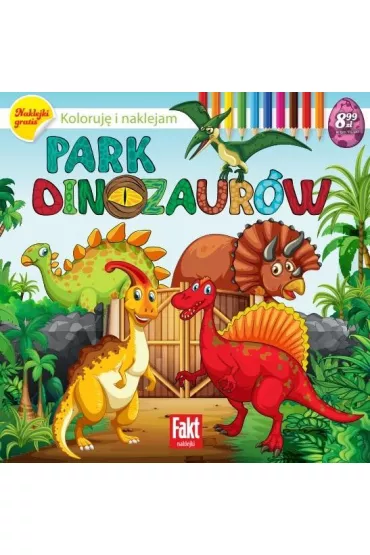 Park dinozaur�w. Koloruj� i naklejam