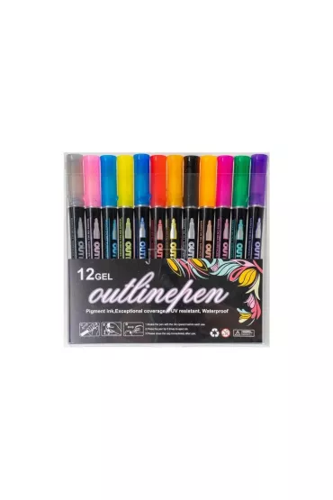 Fandy Marker outline Shine 12 szt.